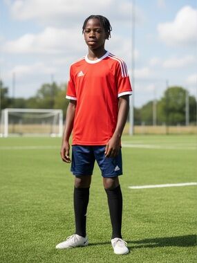 Adidas Clima365 Red Soccer Jersey #6 Youth Medium Kids M Women’s XS Athletic Tee